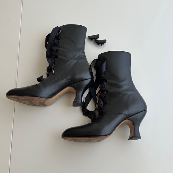 American Duchess Original Tango Boots 8 1/2 Great Condition - Picture 5 of 10